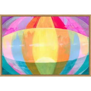 Amanti Art Neon Flare III by Grace Popp Framed Canvas Wall Art - 1 of 4