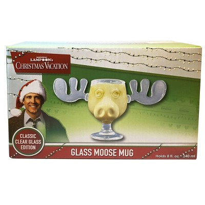 National Lampoon 8oz Glass Christmas Vacation Moose Mug