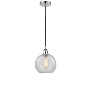 Athens - 1 Light Cord Hung Mini Pendant In Industrial Style-10.75 Inches Tall and 8 Inches Wide - 1 of 1