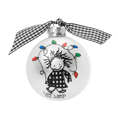 Northlight "Love Lights the World" Glass Christmas Ball Ornament 2.75" (70mm)