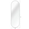 SEVOBAL Bathroom Vanity Mirrors Pill Shaped Full Length Mirror with High Quality Glass Framed for Durability, Silver, 63"*20"*1.1" - 3 of 4