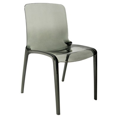 LeisureMod Murray Waterfall Edge Design Acrylic Dining Chair