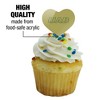 Alabama at Birmingham Secondary Logo Heart Love Cupcake Picks Toppers Decoration Set of 6 - 3 of 4