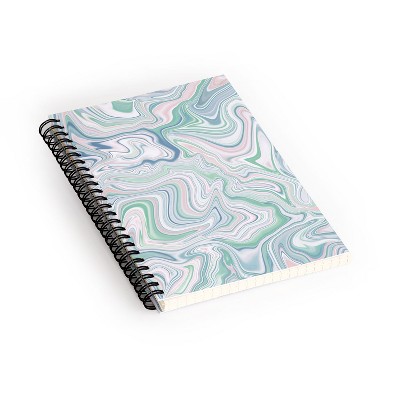 Jacqueline Maldonado Love Spell Marble Green Pink Spiral Notebook - Deny Designs