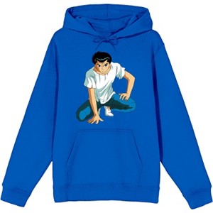 Yu Yu Hakusho Yusuke Urameshi Men's Graphic Hoodie in Royal Blue - 1 of 2