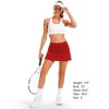 FIONECA Women's Tennis Golf Skirts High Waisted with Pockets Inner Shorts for Athletic Skorts Sports Running Pickleball - 4 of 4