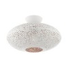 Livex Lighting Charlton 1 - Light Semi-Flush Mount in  White/Brushed Nickel - 4 of 4