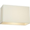 Springcrest Set of 2 Rectangular Lamp Shades Off-White Medium 16" Wide x 8" Deep x 10" High Spider Replacement Harp Finial Fitting - 3 of 4