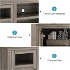 Garvee Charming 34-Inch Tall Farmhouse TV Stand with LED Lights – Enhance Your Living Room or Bedroom! Perfect for TVs Up to 65 Inches - 4 of 4