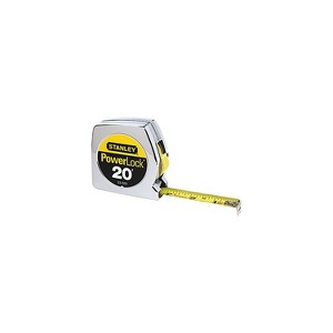 Stanley Tools Powerlock Tape Rule 3/4" x 16ft Plastic Case Chrome 1/16"-1mm Graduation 33158 - 1 of 1