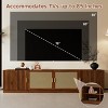 78.7" Mid-Century TV Stand for 85 Inch TV, Media Console with Rattan Doors and Adjustable Shelf for Living Room-3irtyhousy - 3 of 4