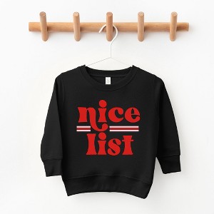 The Juniper Shop Nice List Toddler Graphic Sweatshirt - 1 of 2