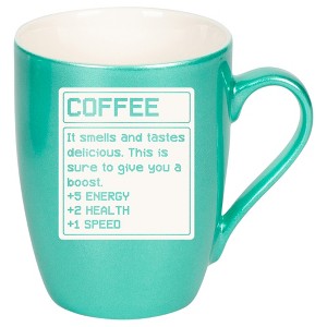 100 North Seafoam Metallic Finish, 10 Ounce, Comfortably Fits Your Hands, New Bone China Coffee Tea Cup Mug, Coffee. It Smells and Tastes delicious. - 1 of 1