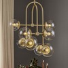 Rennnsan Sylorna 29"W 8-Light Bubble Glass Modern Dimmable Chandelier in Gold - 2 of 4