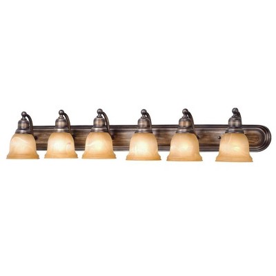 Vaxcel Lasalle 6 - Light Vanity in  Parisian Bronze
