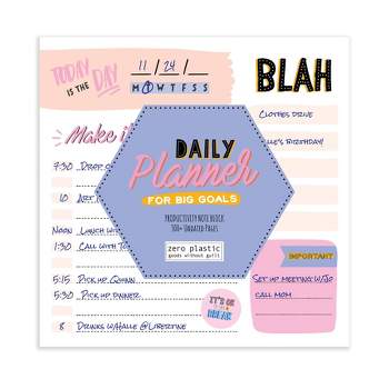 Undated Make it Happen Daily Desktop Note Block for Productivity and Lists - The Time Factory