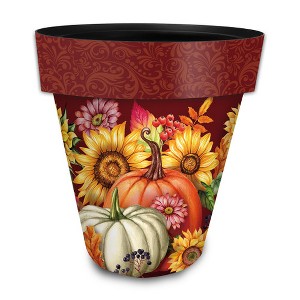 Briarwood Lane Fall Planter 14" x 15" x 15" Fall Beauty Large For Fall Planter - 1 of 2