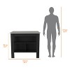 Grungis Kitchen Island Cart with Three Concealed Shelves,Kitchen Island with Large Top Surface,Island Table for Kitchen - 2 of 4