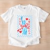 Simply Sage Market She Loves America Checkered Garment Dyed Tee - 3 of 4