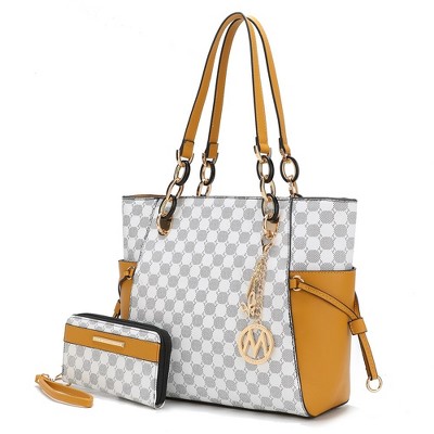 MKF Collection Xenia Circular Print Tote Bag with Wallet by Mia K