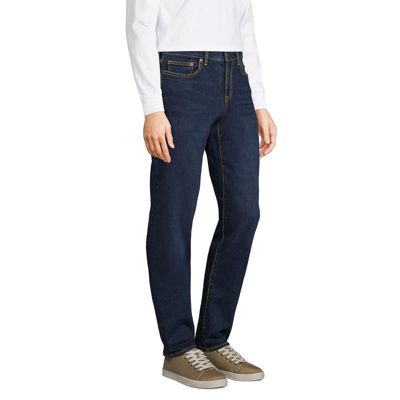 Lands' End Men's Recover 5 Pocket Traditional Fit Denim Jeans, 4 of 6