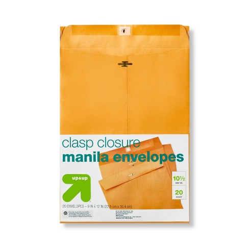 20ct 9" x 12" Clasp Closure Manila Envelopes - up & up™ - image 1 of 3