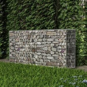 vidaXL Gabion Basket Galvanised Steel 78.7Inchx19.7Inchx39.4Inch - 1 of 4