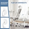 Grungis Mesh High Back Office Chair with  Headrest and Flip-up Armrests,Ergonomic Computer Chair with Wheels for Adult,Student - 4 of 4