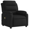 vidaXL Black Fabric Massage Recliner Chair-Manual Recline-Vibration Function-Comfort Padding for Living Room/Bedroom - 4 of 4