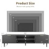 Modern TV Consoles for Living Room 75 in TVs, Entertainment Stand with 2 Large Storage Cabinets, Fluted Panel Design Media Console - 2 of 3