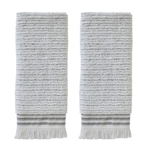 Gray striped hand towels new arrivals