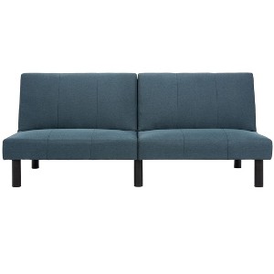 Astoria Foldable Futon Bed - Navy/Black - Safavieh. - 1 of 4