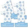 Big Dot of Happiness Blue Snowflakes 1st Birthday - One Shaped Decorations DIY Boy Winter ONEderland Party Essentials - Set of 20 - 2 of 4