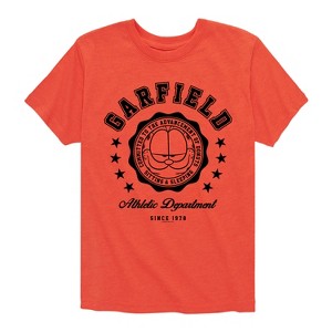 Boys' - Garfield - Varsity Seal Short Sleeve Graphic T-Shirt - 1 of 4