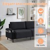 80.7" Loveseat Sofa, Easy to Install, Sleeper Recliner Furniture,Fabric Modern Sleeper Sofa Couch for Living Room, Sofa Cama, Wood Frame - 2 of 4