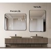 KTMBDW Mirror Metal Framed Rounded Rectangle Vanity Mirror for Wall, Over Sink, Farmhouse, Restroom - 3 of 4