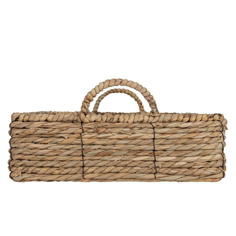 Brown Woven Seagrass & Metal Tray by Foreside Home & Garden, 4 of 8