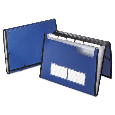 Pendaflex Professional Expanding Document Organizer Letter 7 Pockets Blue 52670