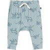 Modern Moments by Gerber Baby Boy Long Sleeve Bodysuits and Cozy Pants Sets, 4 Pieces, Blue, Newborn - 4 of 4