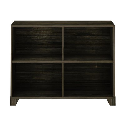 Barnwood Brown Solid Wood 4-Shelf Kids Bookcase
