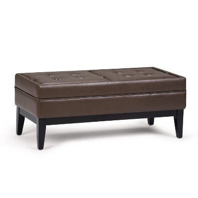 target faux leather ottoman