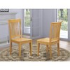 HomeStock Naturally Nice Slat Back Dining Room Chair - Wood Seat - 2 of 3