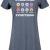 Women's - Instant Message - Its Okay To Feel Everything Graphic T-shirt Dress - 2 of 4
