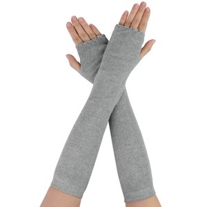 INSPIRE CHIC Women's Elbow Length Stretchy Thumbhole Arm Warmer Fingerless Gloves - 1 of 4