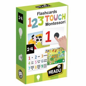 Headu Flashcards 123 Touch Montessori, Includes 18 Tactile Cards, Ages 2-4 - 1 of 1