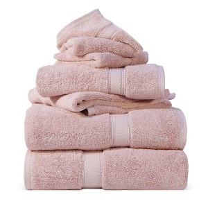 Luxury Egyptian Cotton Heavyweight Ultra-Plush Towel Set by Blue Nile Mills - 1 of 4