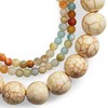 SHINE by Sterling Forever Amazonite & Cream Howlite Stretch Bracelet Set of 3 - 3 of 4