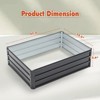 VisioGear Raised Garden Bed Kit, Rectangular Deep Root Planters for Outdoor Plants Vegetables Flowers Herb, Black, 4732"*35.5"*13.4" - 3 of 4