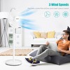 Costway 16'' Oscillating Pedestal Fan 3-Speed Adjustable Height w/ Remote Control - 2 of 4