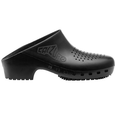 Calzuro Adult Classic Clogs With Holes Black